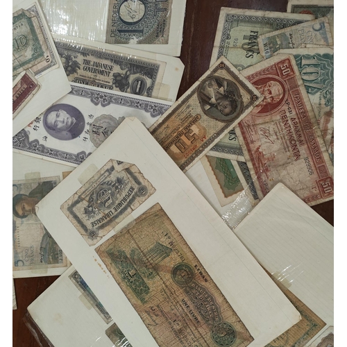 278B - A selection of World bank notes including Japanese and other examples