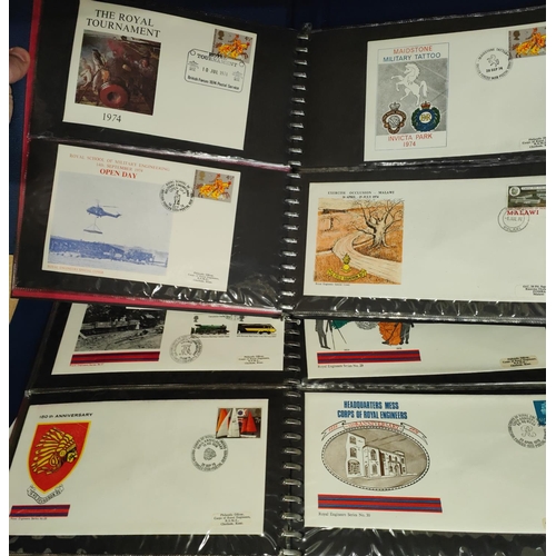 283 - CORPS OF ROYAL ENGINEERS SPECIAL COVERS, over 100 covers in 2 albums including the 1976 Everest Expe... 