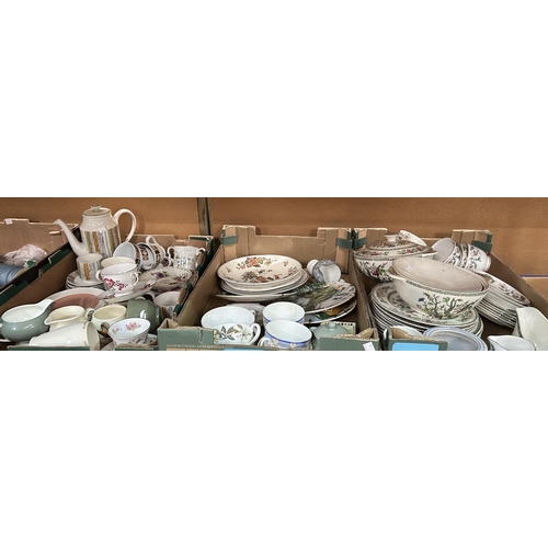 74 - A Midwinter mid century coffee service, and large selection of cups saucers etc including Crown Staf... 