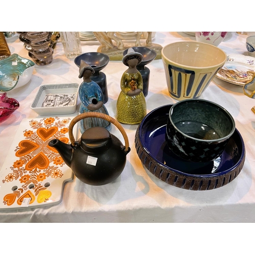 509 - A selection of 1960's pottery Finland 