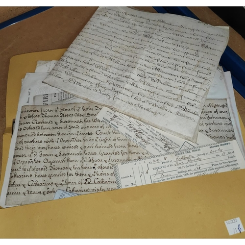 71B - A selection of 19th century and later deeds