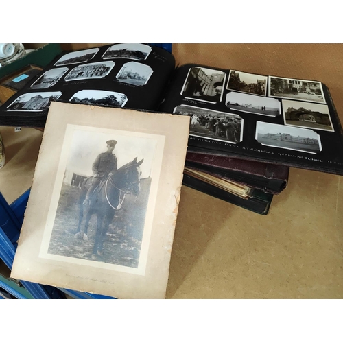 76 - A selection of albums of black and white pictures of the UK early to mid 20th century including WWI ... 