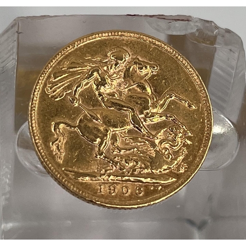 787 - An Edward VII sovereign, 1906