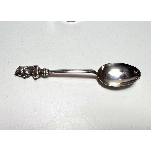 623B - A Queen Victoria commemorative hallmarked silver teaspoon; a circular pill box formed from two Ameri... 