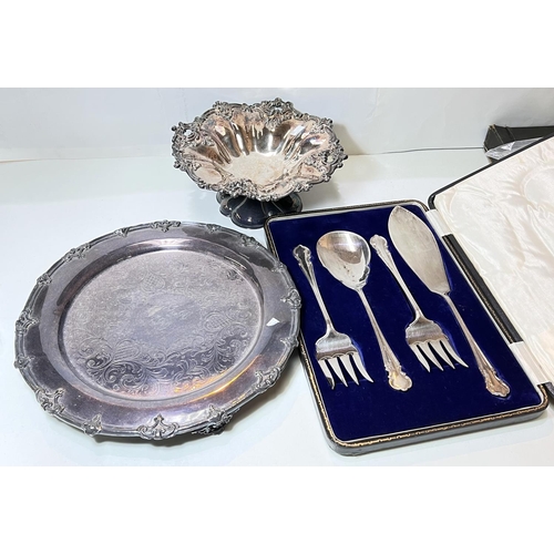 712 - A selection of unused Old Hall tea ware and some silver plate