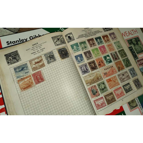 300A - A selection of Stanley Gibson stamp albums and books etc