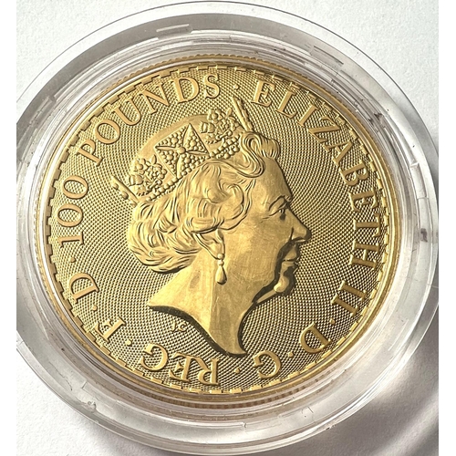 795 - A 1oz gold Britannia bullion coin, 2018