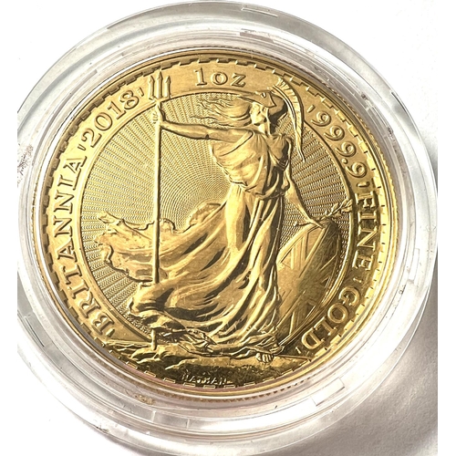 795 - A 1oz gold Britannia bullion coin, 2018