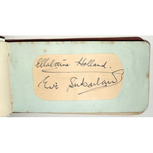 397 - An autograph album containing a selection of mid 20th century autographs