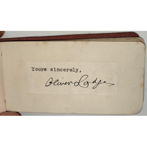 397 - An autograph album containing a selection of mid 20th century autographs