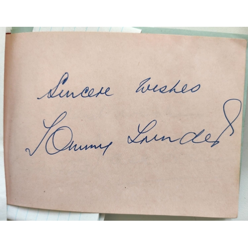 397A - An autograph album containing a selection of mid 20th century autographs including Anthony Eden and ... 