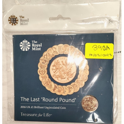 390A - The last round pound, 2016, in pack