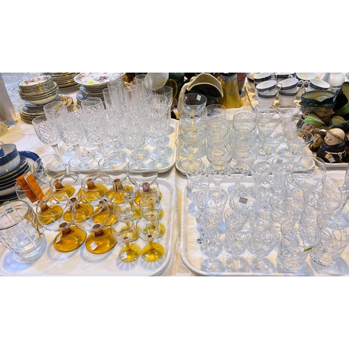 487 - A selection of drinking glasses