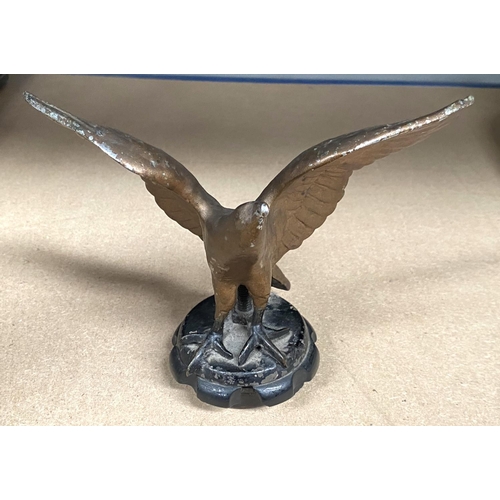 36A - A Bronzed car mascot in the form of an eagle