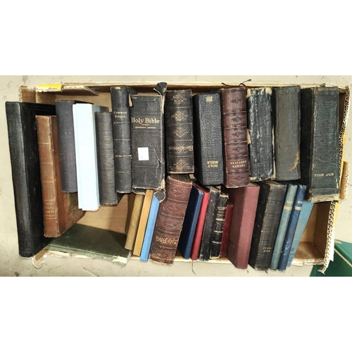 203A - A selection of various vintage bibles and religious books