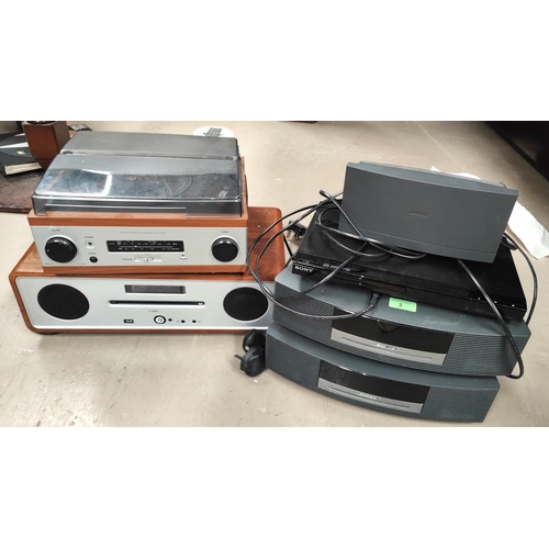 3 - Three items of Bose sound equipment, a Ruark CD and record player system etc