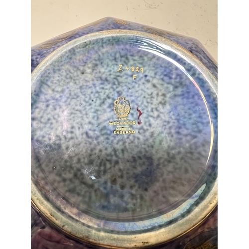 536 - WEDGWOOD LUSTRE BOWL 'Celestial Dragons' by Daisy Makeig-Jones, octagonal form, circa 1920, 20cm (cr... 