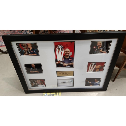 27 - A framed and glazed MUFC shirt, signed 