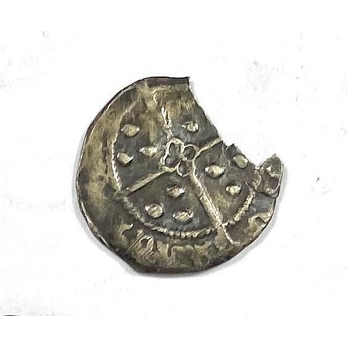 205 - An Elizabeth I half groat; a pierced short cross penny and another hammered coin