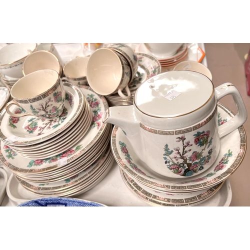 595 - A selection of vintage Royal Albert and other part tea services and china etc