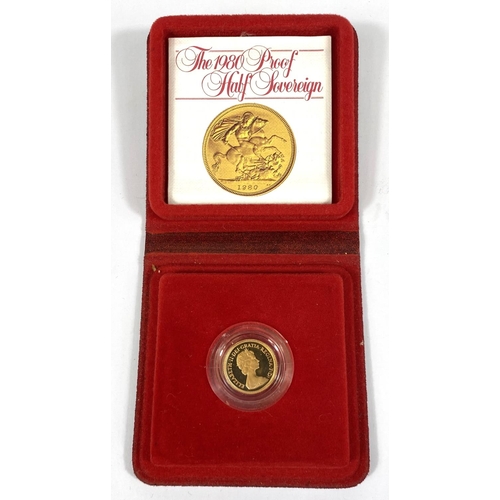 659 - A QEII half sovereign 1980 (proof)