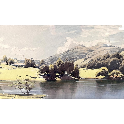 779 - William Heaton Cooper (1903-1995):  Spring Morning, Loughrigg farm, watercolour, signed, 36 x 53cm