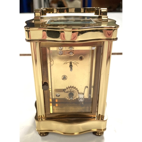 9 - A French reproduction carriage clock by L’Epée 