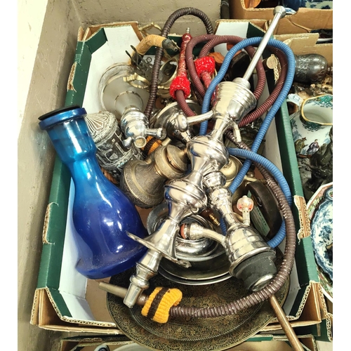 172 - A selection of various hookah pipes and similar paraphernalia 