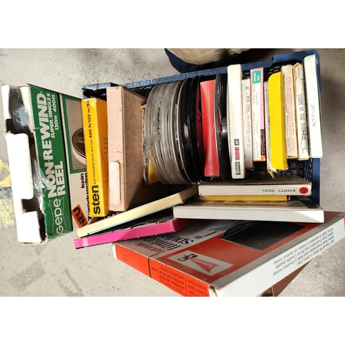 279 - A selection of Super 8 film reels, other reels and etc