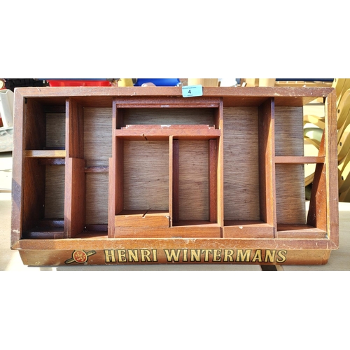 4 - A Henri Wintermans shop display unit (no glass, one side damaged)