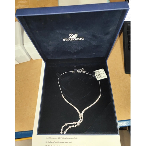 757 - A Swarovski necklace set with stones 67811 boxed