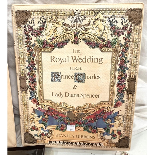 49 - ROYAL WEDDING. two albums of mini sheets and other commonwealth issues, Stanley Gibbons 1981.