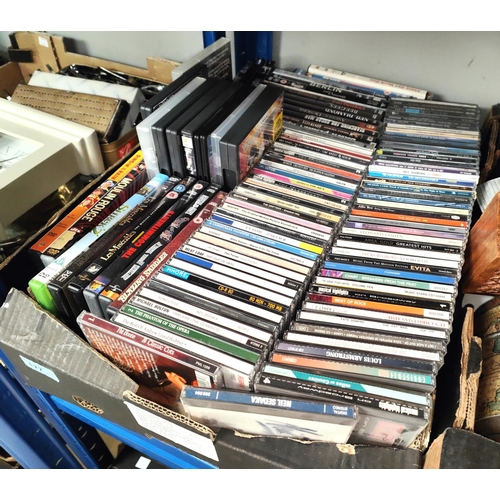 177 - A selection of CDs, DVDs and various collectables