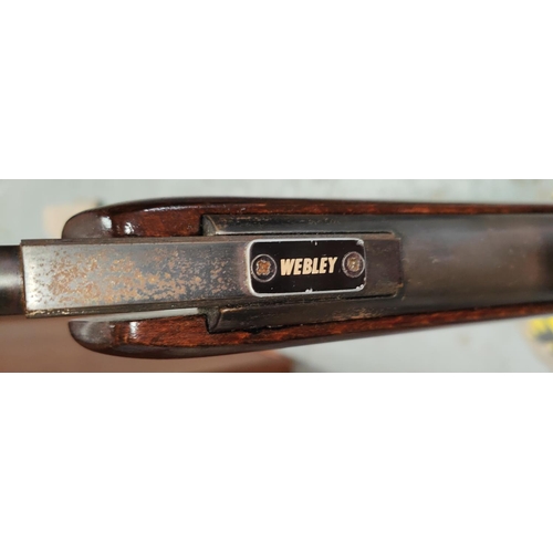 194 - A Webley air rifle with telescopic sights.