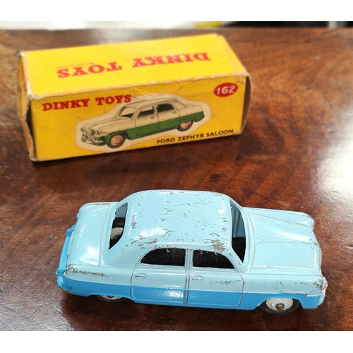 220 - An originally boxed Dinky 162 2-Ton blue Ford Zephyr Saloon.