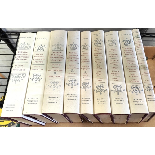 199 - 9 hard back volumes of Hermitage Antiquarian Bookshop Victorian Yellowbacks & Paperbacks 1849-19... 