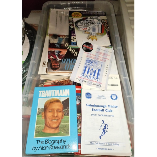 200A - FOOTBALL EPHEMERA: A collection of football programmes and ephemera formerly owned by COLIN BENSON e... 