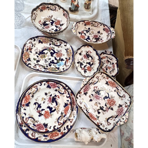 605 - A selection of Mason's Mandalay plates, platters and bowls