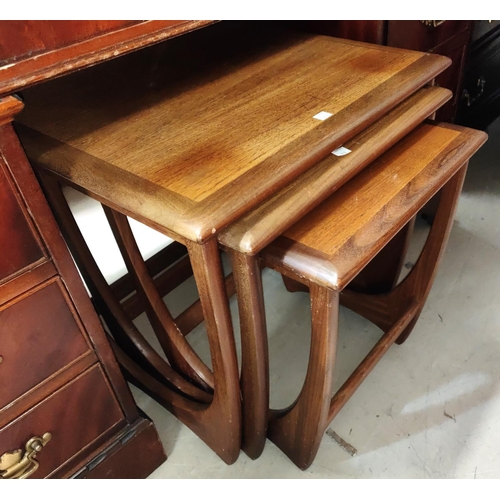 838 - A 1970's G-Plan nest of 3 occasional tables