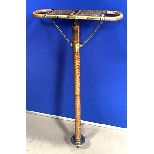 31A - An Edwardian Bamboo and brass shooting stick