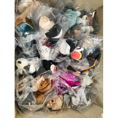 227 - A selection of Beanie Babies (approx 23) to include Bruno, Congo, Millenium, Puffer etc