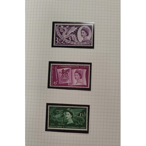 318B - GB STAMPS: a collection of stamps in two albums QV-QEII including a 1d black etc