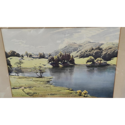 779 - William Heaton Cooper (1903-1995):  Spring Morning, Loughrigg farm, watercolour, signed, 36 x 53cm