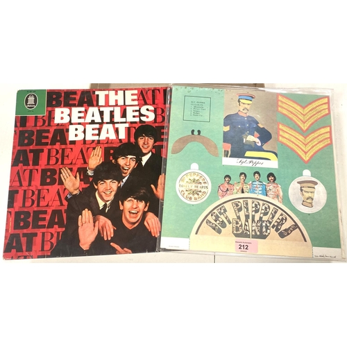 212 - THE BEATLES: SGT PEPPERS, LP and insert only; 1 other