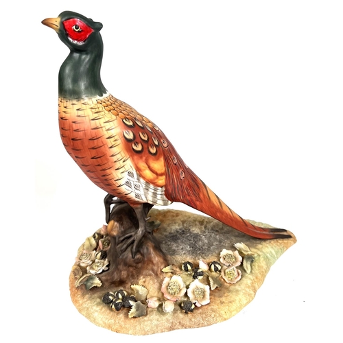 463 - A Royal Crown Derby large Pheasant XLIV matt finish ht. 27cm