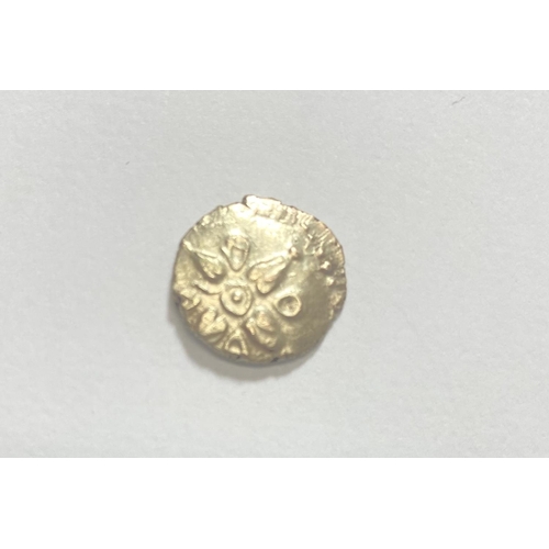 57 - A Catuvellauni Addedomaros 1/4 stater with floral pattern, 1.24gm.