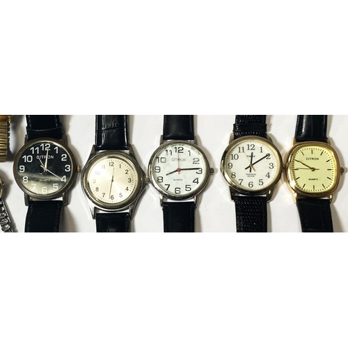 697 - A selection of gents wristwatches, other watches etc