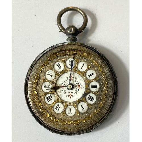 703 - A Lord open faced pocket watch, an Elgin gold plated watch and two others, a yellow metal masonic pe... 