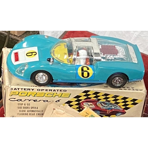 30 - BYRONS WORKS, 4 V, 1829, 2 others, a battery operated Porsche Carrera - 6, 2 dolls, comics, stamp al... 
