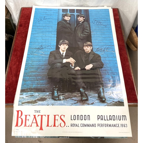 36 - HELEN BRADLEY, colour print, framed and 2 other prints, a Beatle poster, a Doctor Who poster and 3 o... 